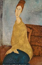 Jeanne Hebuterne in a Yellow Jumper, 1918-19