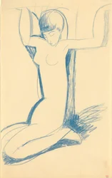 Kneeling Blue Caryatid, c. 1911