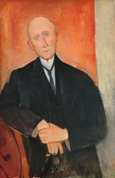 Man on Orange Background