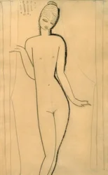 Naked Young Girl – Caryatid