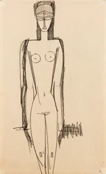 Standing Nude, c.1910-1911