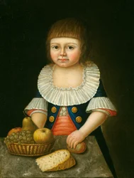 Boy with a Basket of Fruit