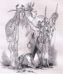 Group of frontier Indians (illustration from 