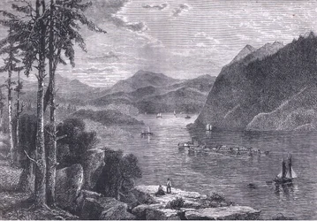 The Hudson Highlands, illustration from Cassells History of the United States