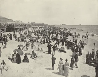 Beach at Atlantic City, New Jersey