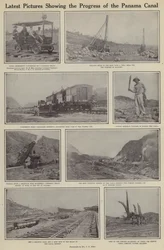 Latest pictures showing the progress of the Panama Canal