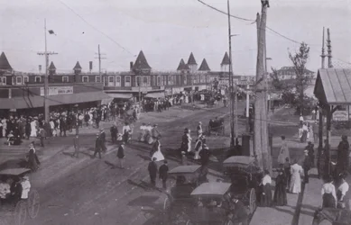 Old Orchard Beach, Maine: Scene near depot