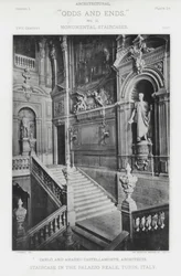 Staircase in the Palazzo Reale, Turin, Italy