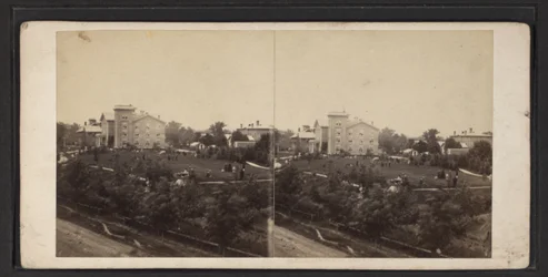 Building and grounds, Oneida Community, New York State, c.1870