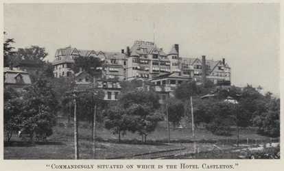 Commandingly situated on which is the Hotel Castleton