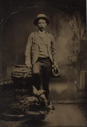 Dr. J. A. Marshall, Physician & Surgeon, Williamsburg, Indiana, c. 1865