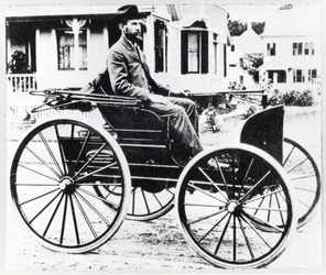 First American automobile, designed and built by Charles and Frank Duryea