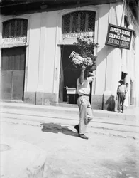 Flower vendor, Havana, c.1910