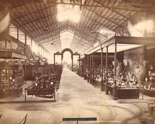 French Section, Main Building, Centennial International Exhibition, Philadelphia, 1876