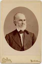 John Greenleaf Whittier (1807-92), American Quaker poet and Abolitionist
