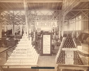 Liberia Soap and Coffee Display, Agricultural Hall, Philadelphia Centennial Exhibition, 1876