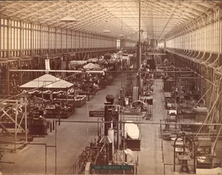 Machinery Hall, South Avenue, Philadelphia Centennial International Exhibition, 1876