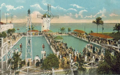 Miami, Florida, c 1925: Miami Beach Casino Swimming Pool