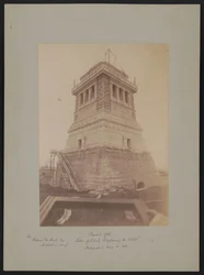 Pedestal of the Statue of Liberty Enlightening the World, Designed by Richard Morris Hunt, During Construction