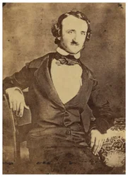Seated portrait of Edgar Allan Poe, 1876