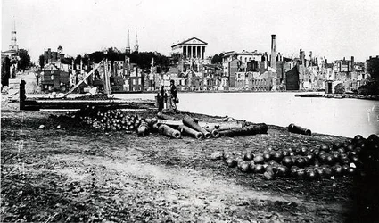 South Side of the Canal Basin, Richmond, Virginia, April 1865