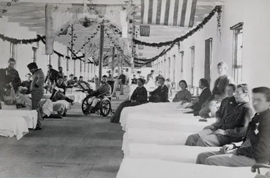 Ward in Armory Square Hospital, Washington DC, c.1865