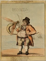 A wasp taking a frolick