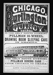 Advertisement for Pullman Cars of Chicago, c.1875