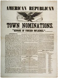 American Republican Town Nominations: Beware of Foreign Influence, c.1845