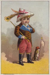 Boy with Feather in Hat