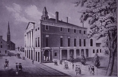 City Hall, Wall Street, New York City in 1790