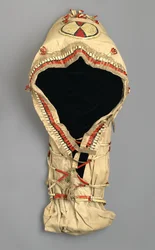 Cradle Board with Quill Work, Made by the Arapaho People
