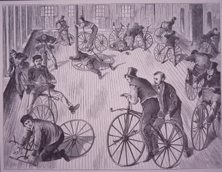 Cycling school, New York, USA