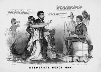 Desperate peace man