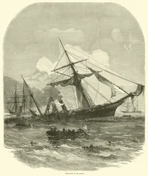 Destruction of the Alabama, June 1864