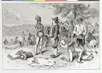 Dutch Traders at Manhattan