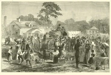 Exodus of Confederates from Atlanta, September 1864