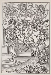 The Fairy Melusine, from The World Guide to Gnomes, Fairies, Elves and Other Little People by Thomas Keightley (1789-1872), published 1880