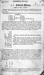 Federal Money, page from The Scholar