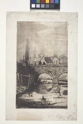 Figures on Bridge