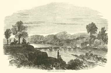 General Banks Crossing Cane River, April 1864