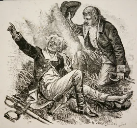 General Herkimer, Wounded and Directing Battle at the Battle of Oriskany