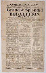 Grand and Splendid Bobalition of Slavery, 1822