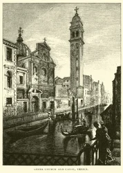 Greek Church and Canal, Venice