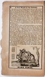 Hard Times, Page 2 from The American Comic Almanac for 1838