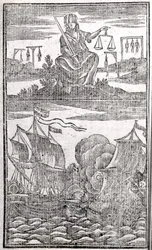 History and Lives of All the Most Notorious Pirates and their Crews, frontispiece, London, 1725