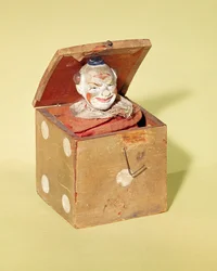 Jack-in-the-box (clown face), 1870-1900