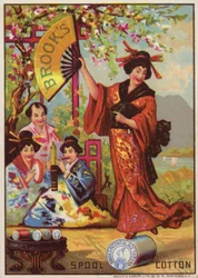 Japanese Lady Dancing on Cotton Reel