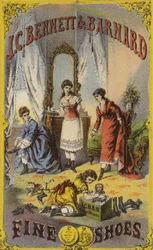 Ladies Trying on Shoes