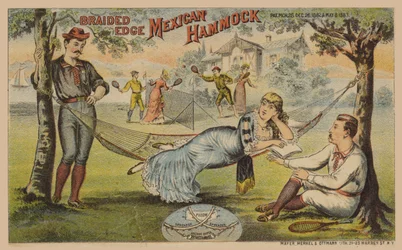 Lady Swinging on a Hammock